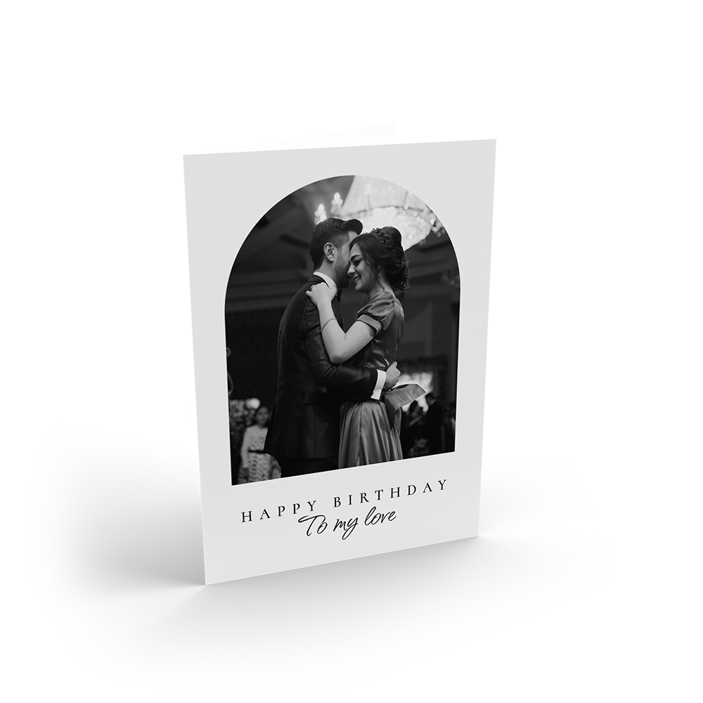 Minimalist Arch Birthday Portrait