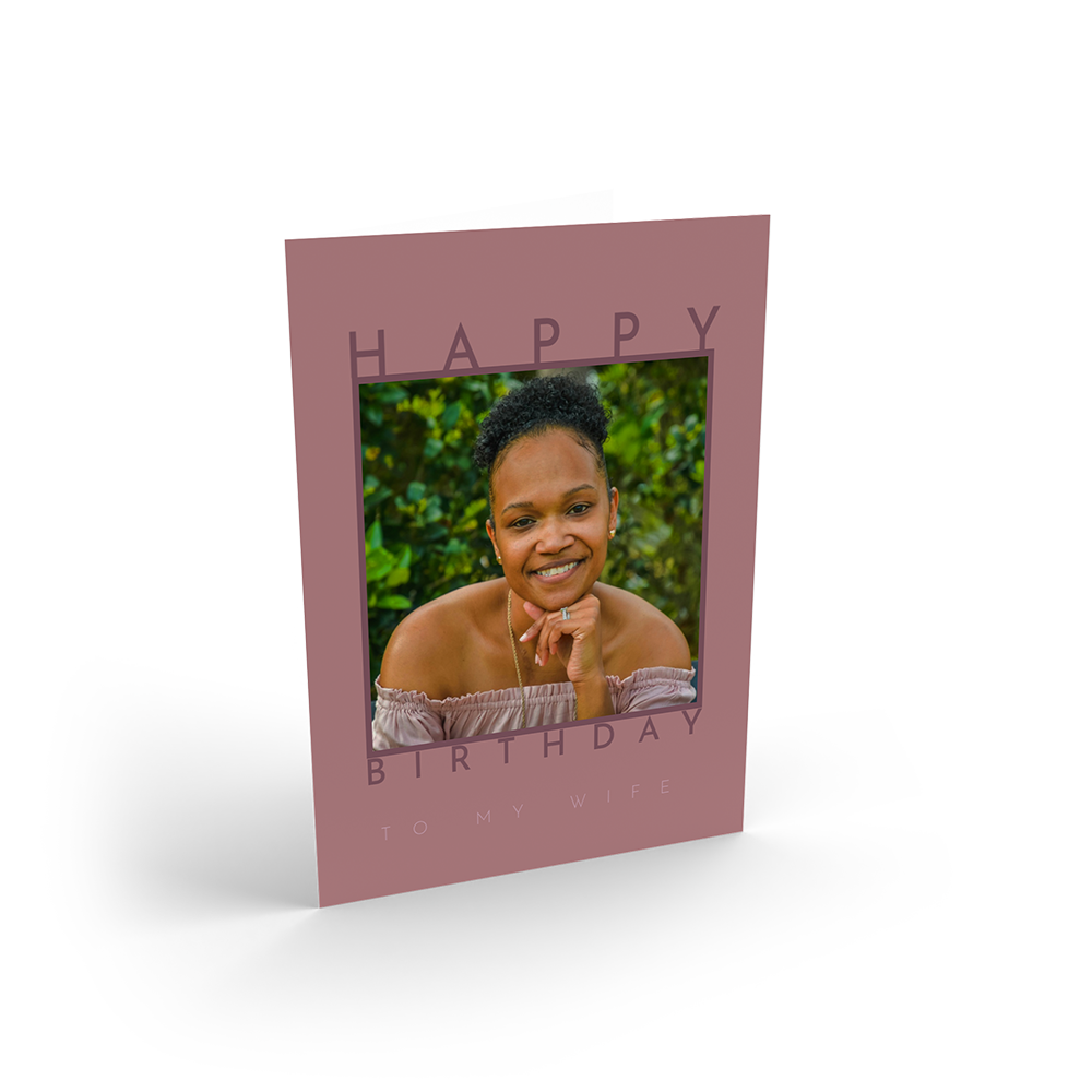 Modern Blush Birthday Portrait