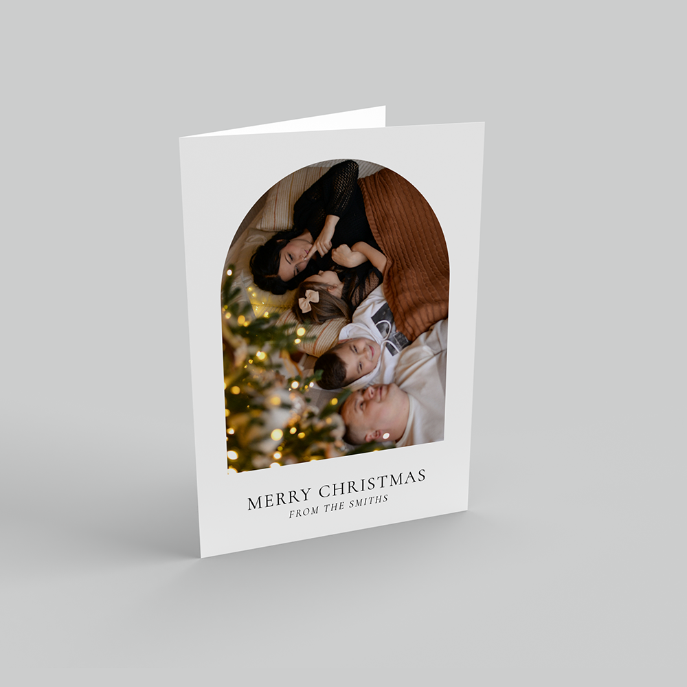 Minimalist Arch Christmas Portrait