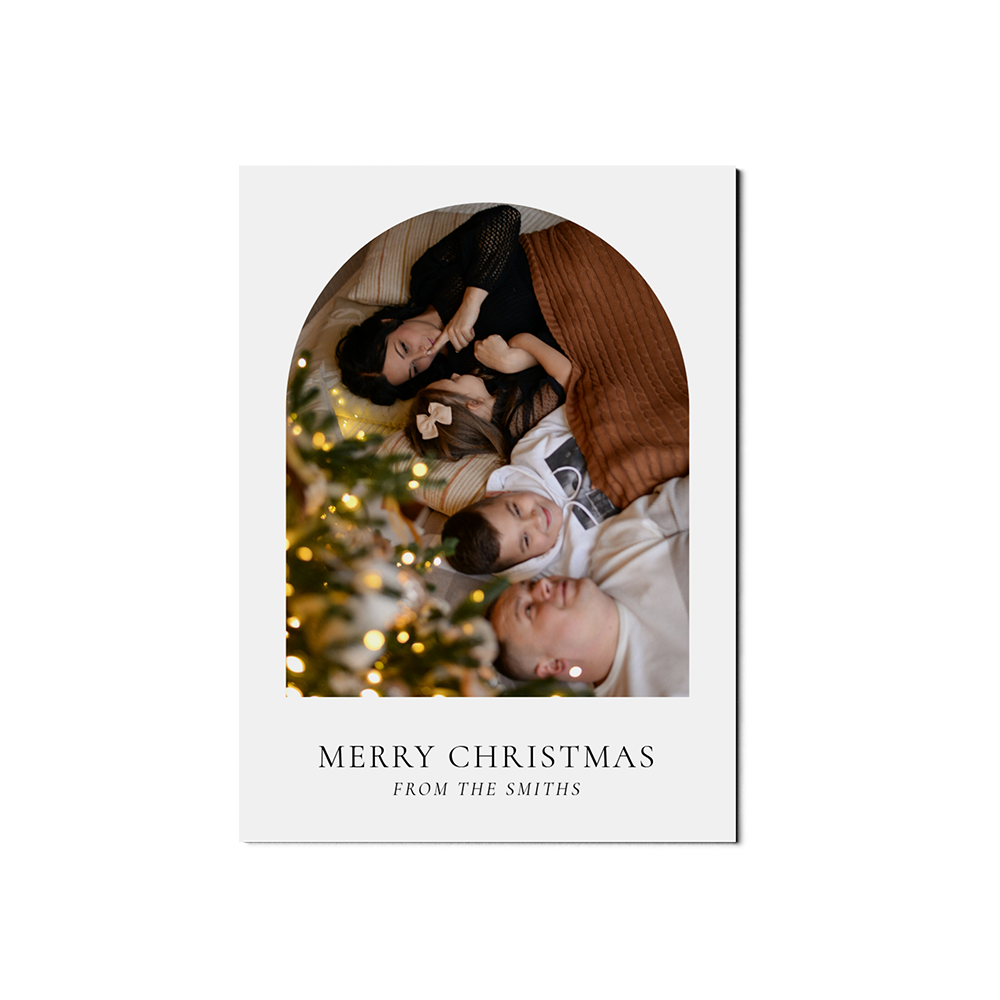 Minimalist Arch Christmas Portrait