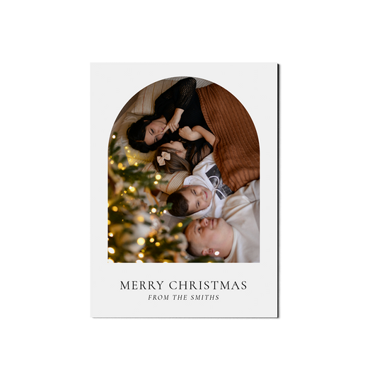 Minimalist Arch Christmas Portrait