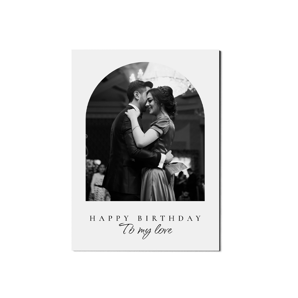 Minimalist Arch Birthday Portrait