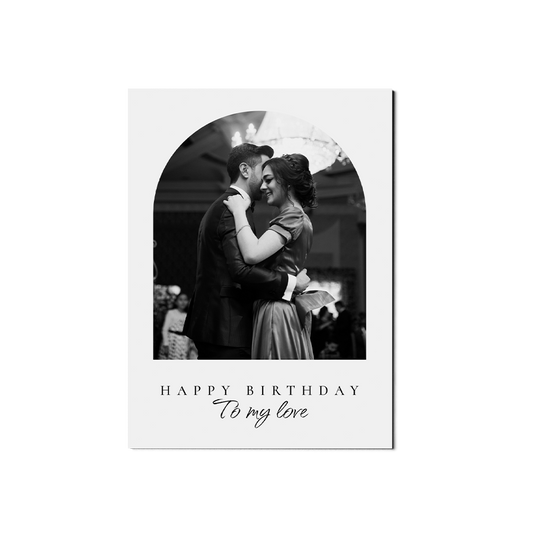 Minimalist Arch Birthday Portrait