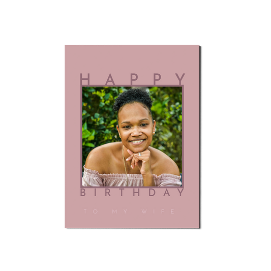Modern Blush Birthday Portrait