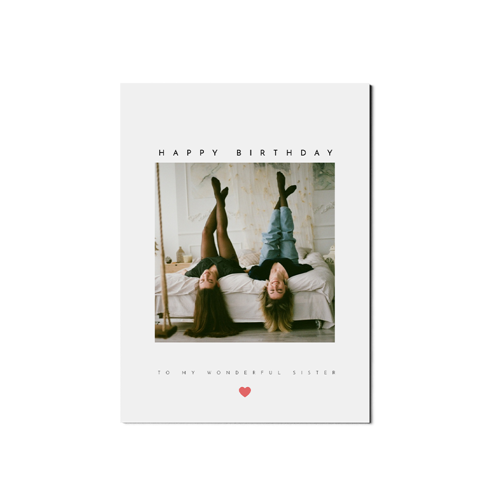 Single Heart Birthday Portrait