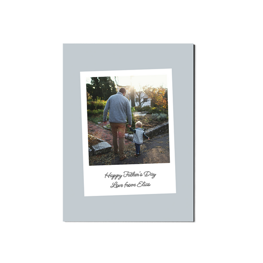 Blue Retro Fathers Day Portrait