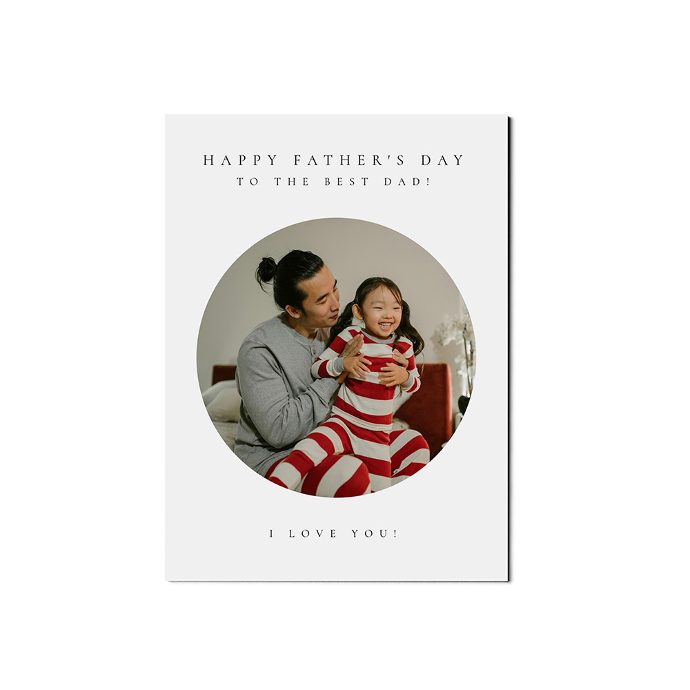 Classic Circle Fathers Day Portrait