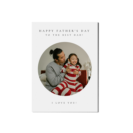 Classic Circle Fathers Day Portrait
