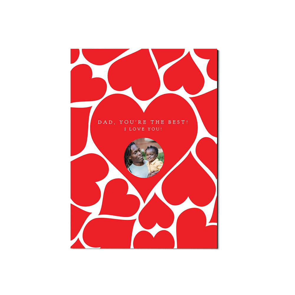 Hearts Fathers Day Portrait