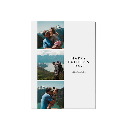 Classic 3 Photo Fathers Day Portrait