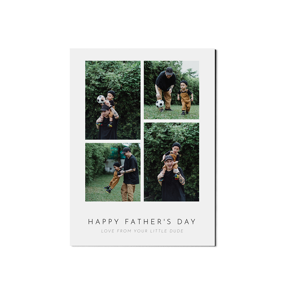 Classic 4 Photo Fathers Day Portrait