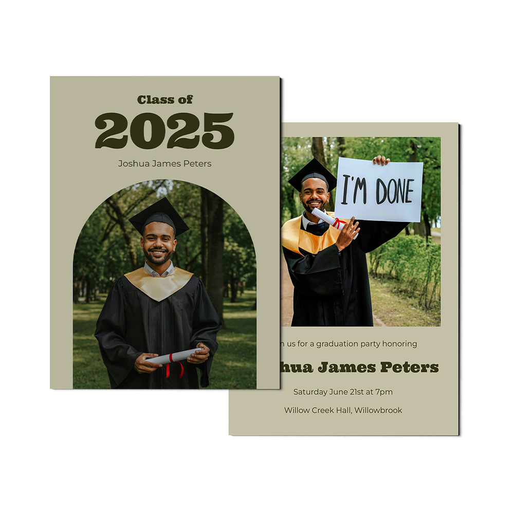 Olive Arch Senior Announcement Portrait