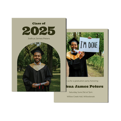 Olive Arch Senior Announcement Portrait