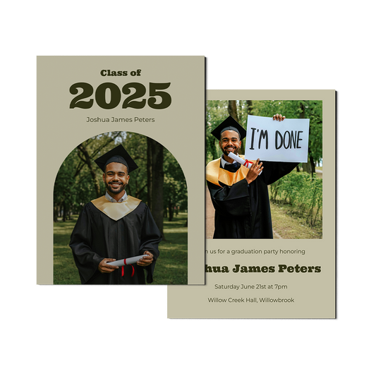 Olive Arch Senior Announcement Portrait