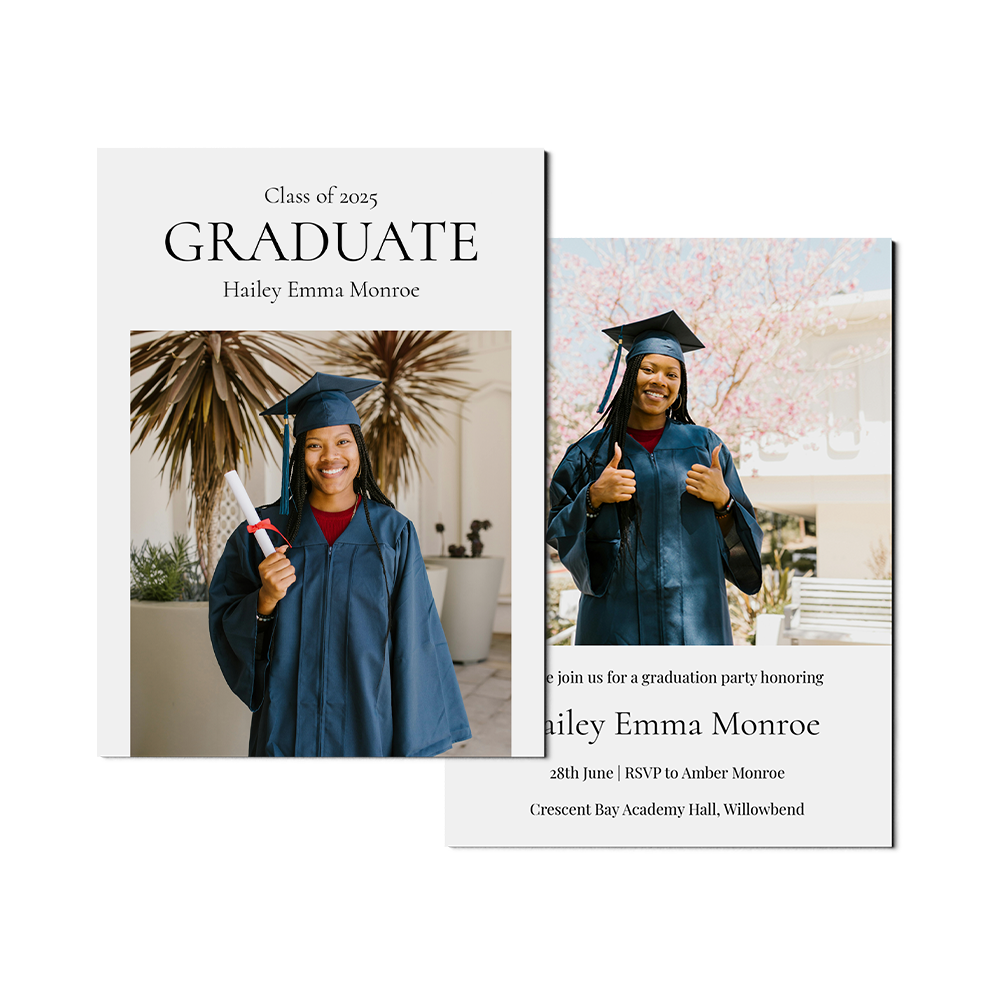 Classic Senior Announcement Portrait