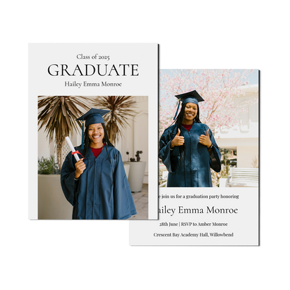 Classic Senior Announcement Portrait