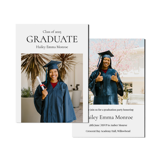 Classic Senior Announcement Portrait