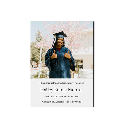 Classic Senior Announcement Portrait