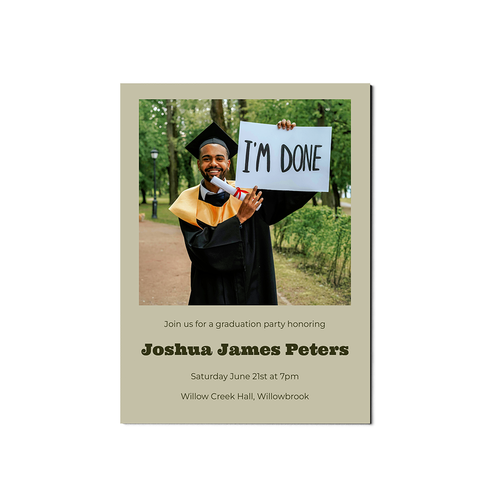 Olive Arch Senior Announcement Portrait