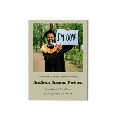 Olive Arch Senior Announcement Portrait