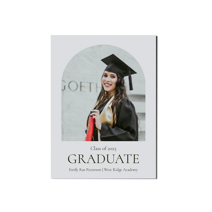 Classic Arch Graduation Announcement Portrait