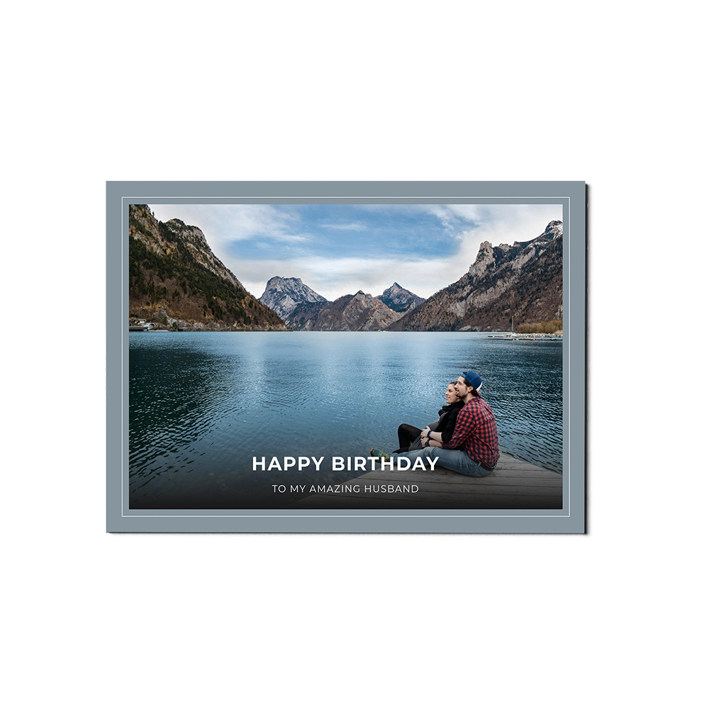 Blue Frame Birthday Landscape