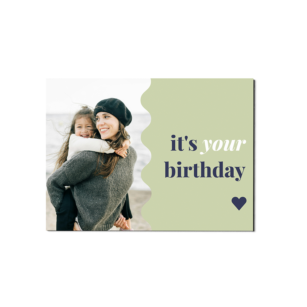 Green Wave Birthday Landscape