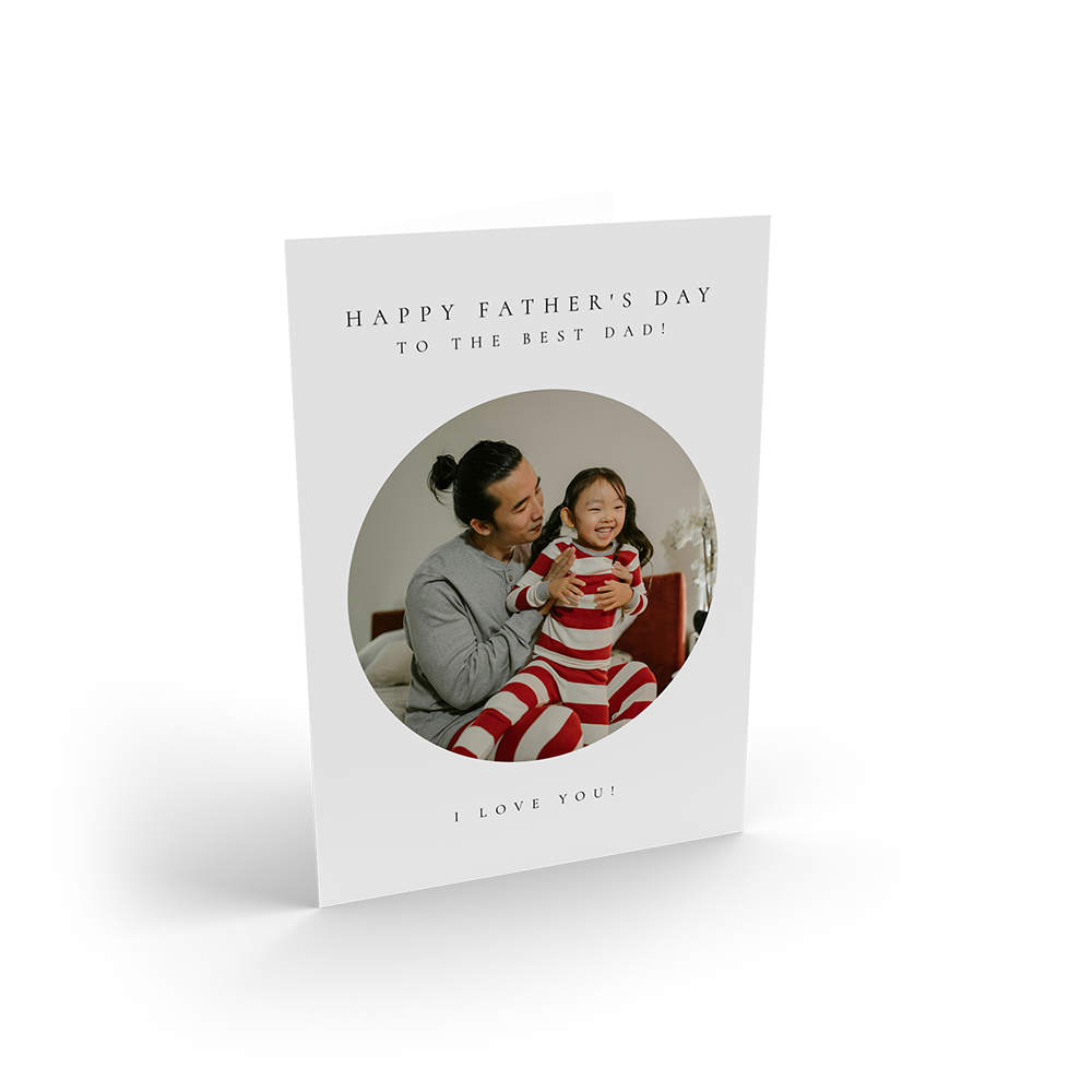 Classic Circle Fathers Day Portrait