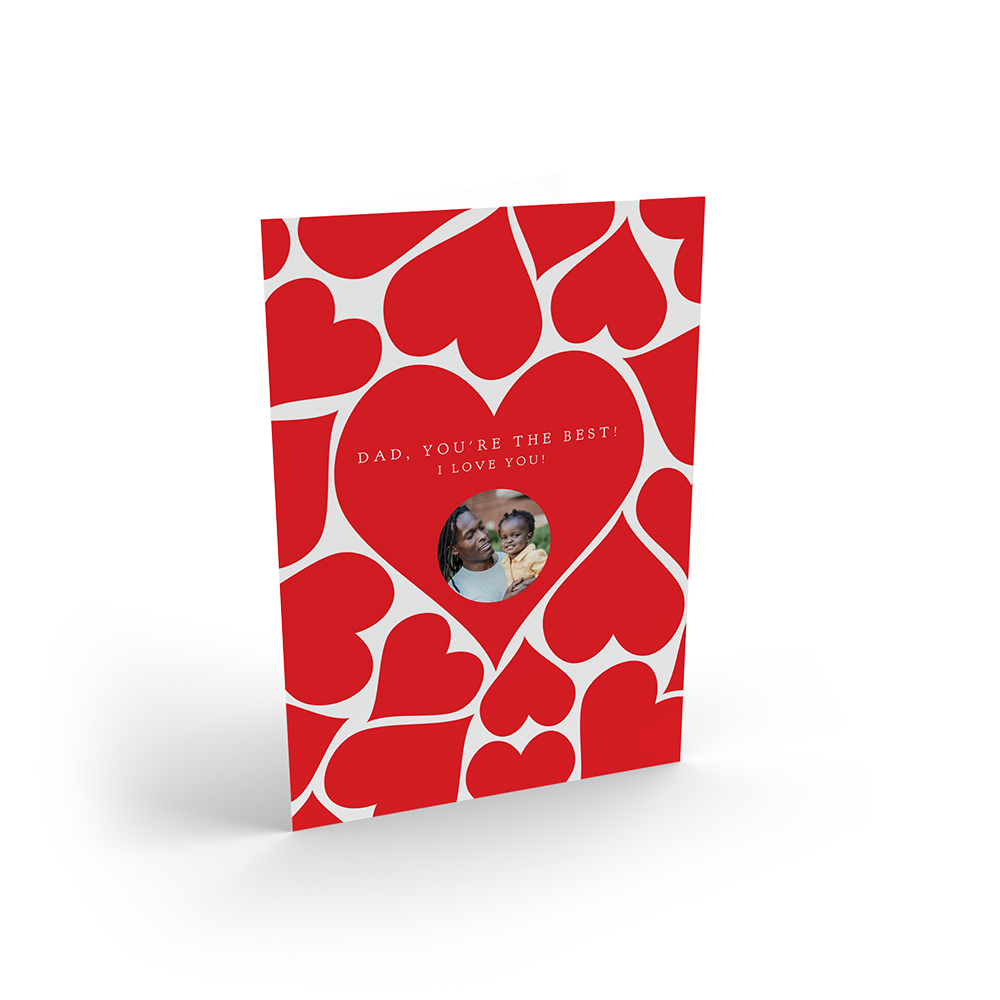 Hearts Fathers Day Portrait