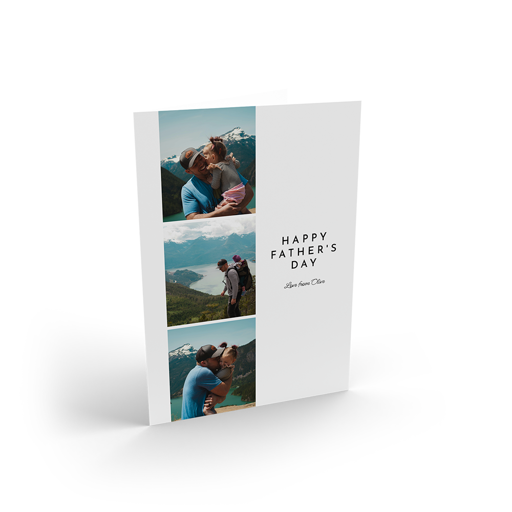 Classic 3 Photo Fathers Day Portrait