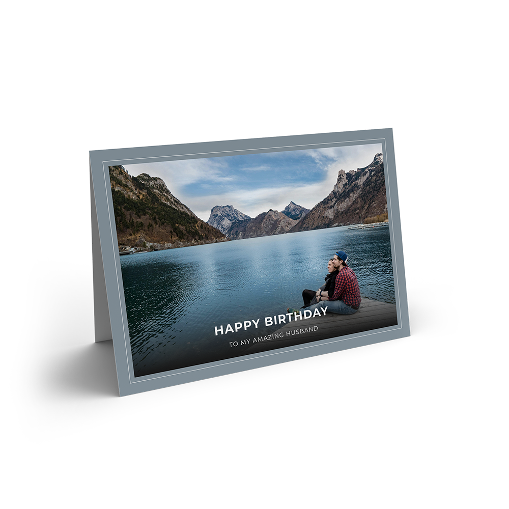 Blue Frame Birthday Landscape