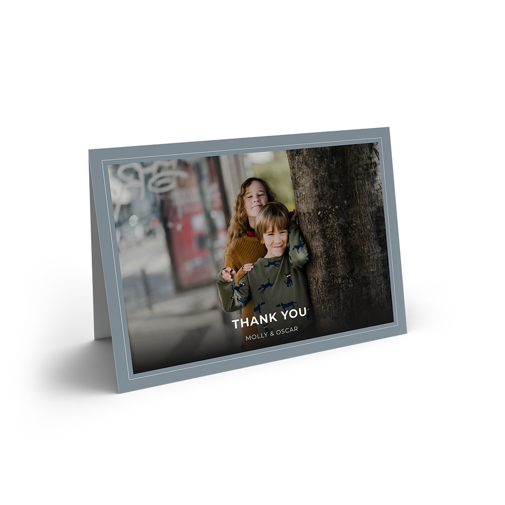 Blue Frame Thank You Landscape